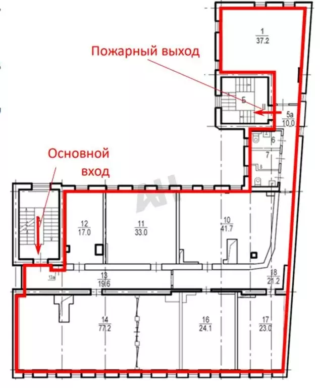Офис (314 м) - Фото 1