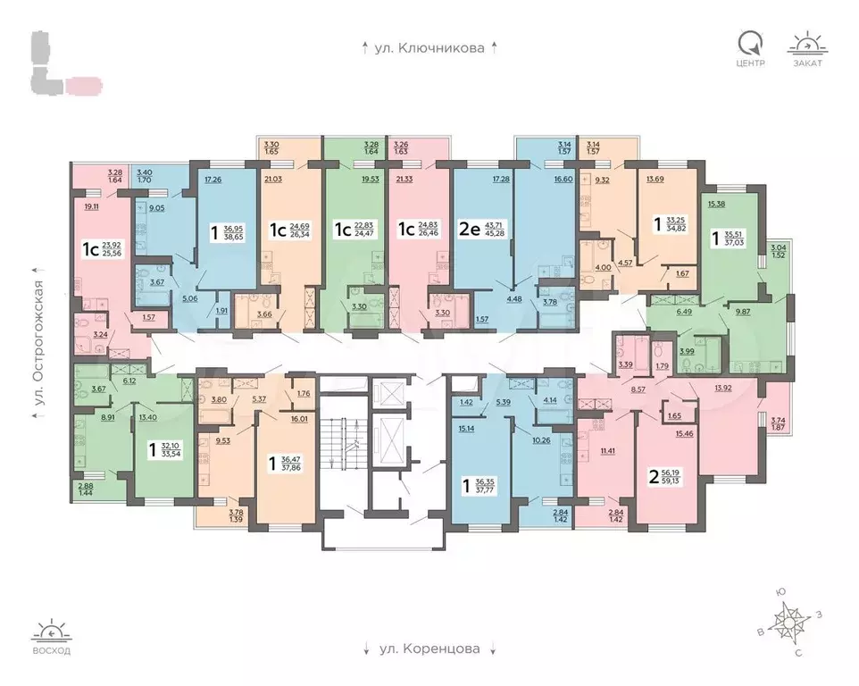 Квартира-студия, 26,5м, 17/19эт. - Фото 1