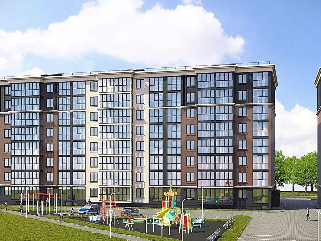 1-к. квартира, 45,6 м, 6/8 эт. - Фото 0