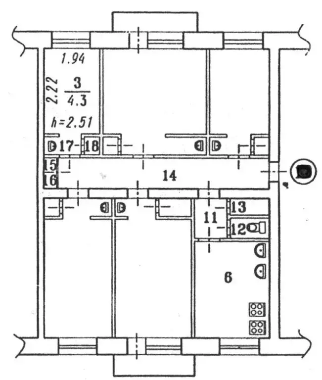 Комната Омская область, Омск просп. Мира, 14 (9.0 м) - Фото 2