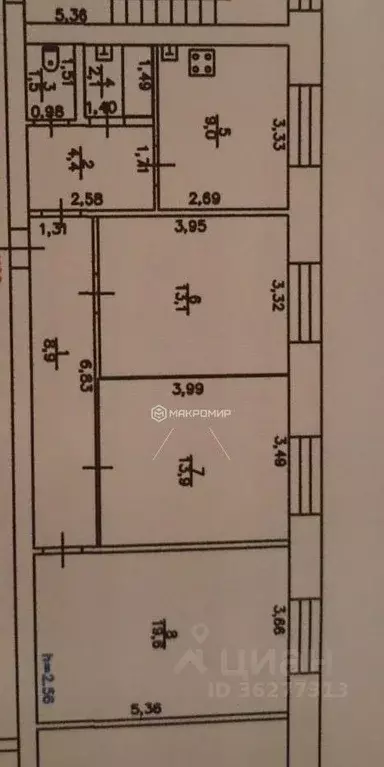 3-к кв. Кировская область, Оричи пгт ул. Юбилейная, 14 (72.5 м) - Фото 2