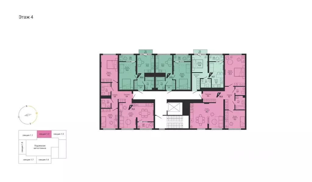 1-к кв. Свердловская область, Екатеринбург Вторчермет жилрайон,  (38.4 ... - Фото 1