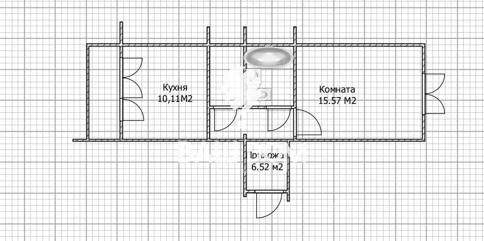 1-к кв. Брянская область, Брянск ул. Имени Н.М. Грибачева, 7 (38.1 м) - Фото 1
