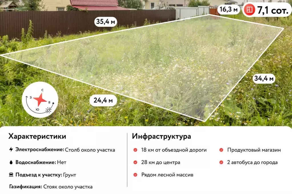 Участок 7,3 сот. (ИЖС) - Фото 0