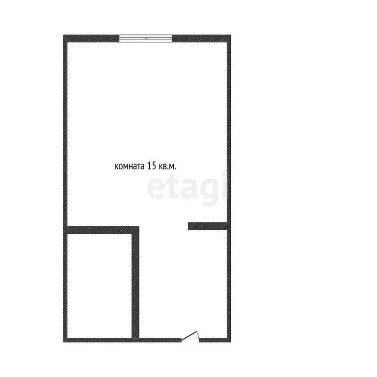 1к в -комнатной квартире (15 м) - Фото 1