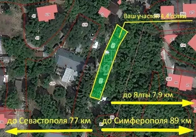 Участок в Крым, Ялта муниципальный округ, пос. Горное ул. Лесная (4.4 ... - Фото 1