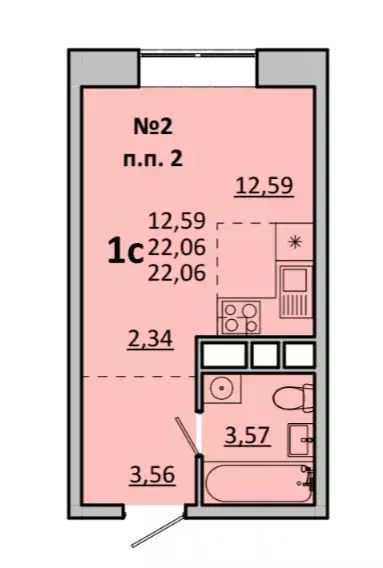 Продаётся 1-к квартира, 22 м - Фото 0