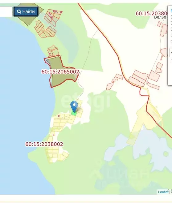 Участок в Псковская область, Печорский муниципальный округ, д. Велье  ... - Фото 1