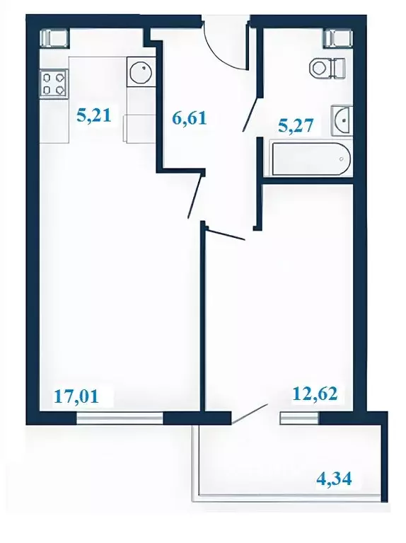 2-к кв. Волгоградская область, Волгоград ул. Клары Цеткин, 1А (48.89 ... - Фото 1