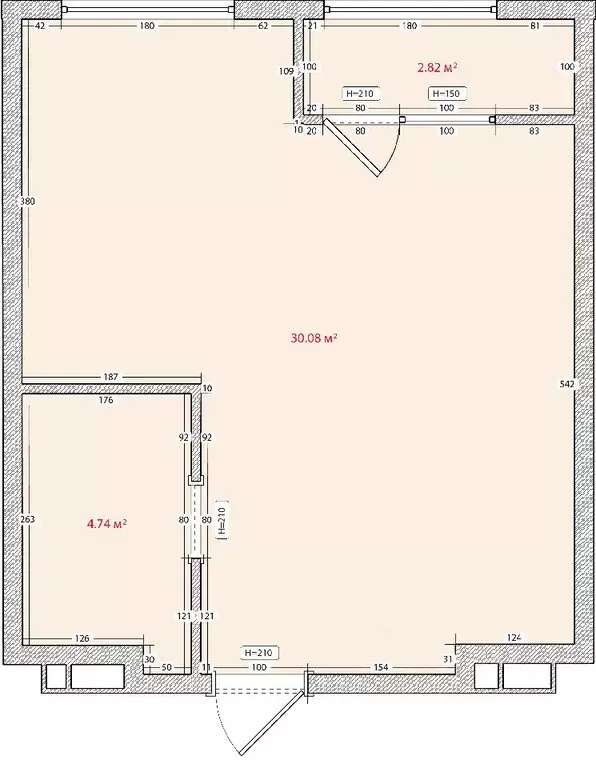 1-к кв. Приморский край, Владивосток ул. Нейбута, 135 (36.1 м) - Фото 0