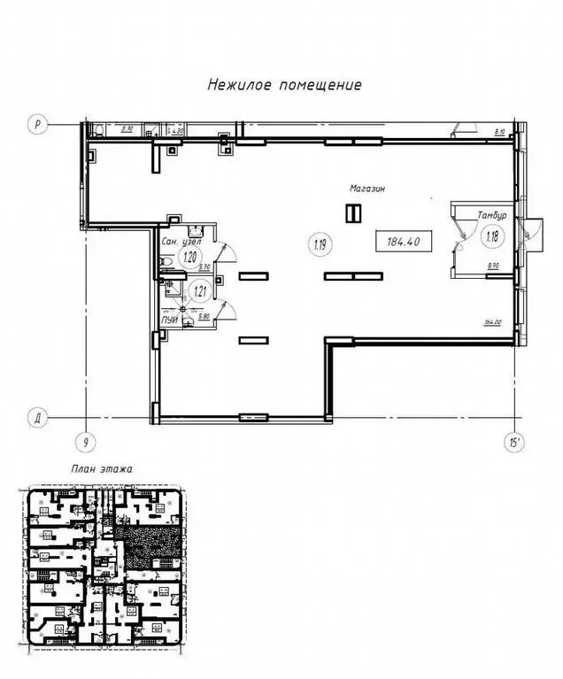 Помещение свободного назначения в Санкт-Петербург пос. Шушары, просп. ... - Фото 1