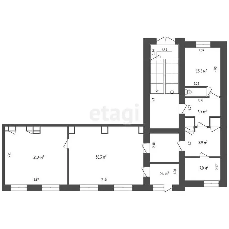 Офис (117.2 м) - Фото 1