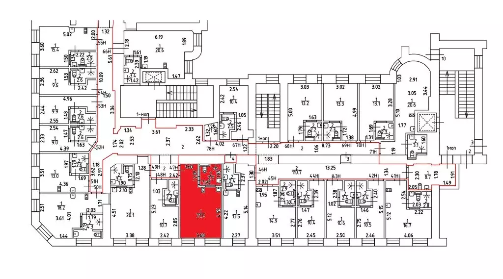 Квартира-студия: Санкт-Петербург, набережная Обводного канала, 169 (25 ... - Фото 2