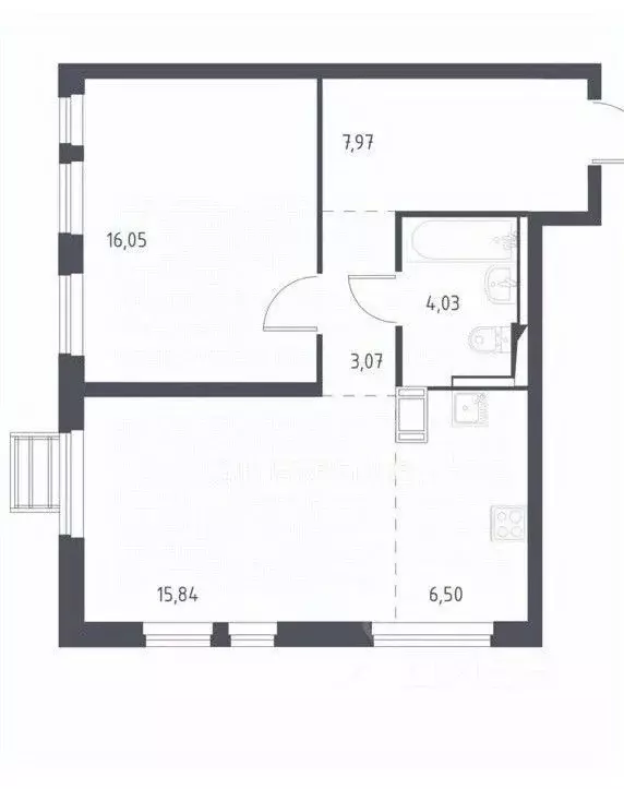 2-к кв. Московская область, Ленинский городской округ, д. Коробово ул. ... - Фото 2