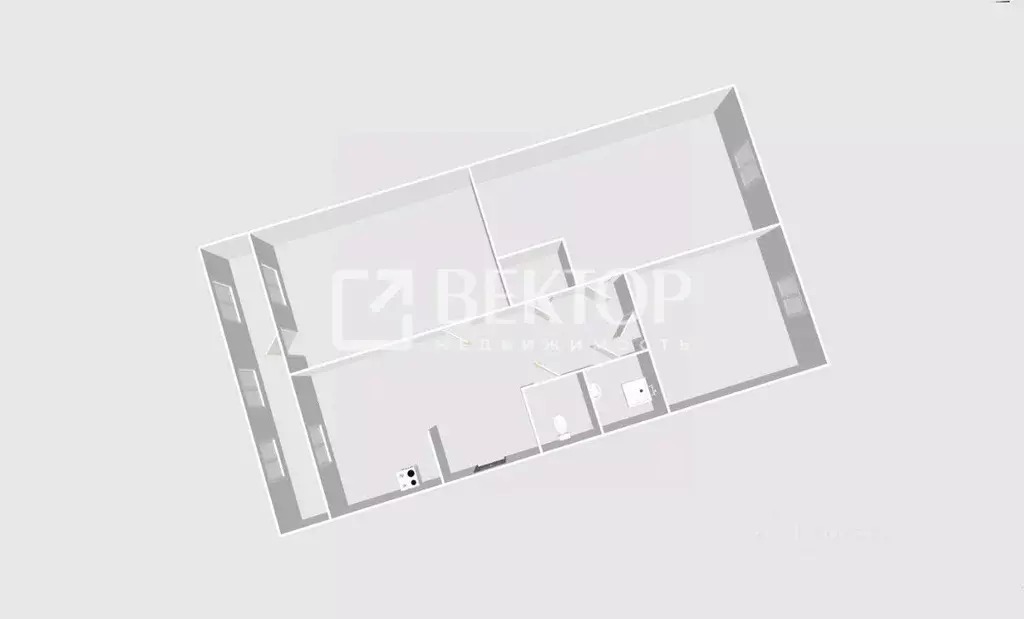 3-к кв. Костромская область, Костромской район, Бакшеевское с/пос, ... - Фото 2