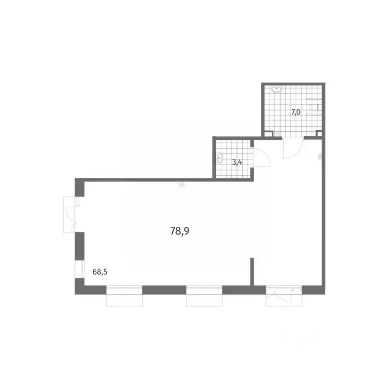 Помещение свободного назначения в Санкт-Петербург ул. Шкиперский ... - Фото 2