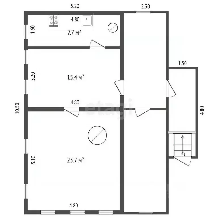 Дом в Нижегородская область, Выкса 1 Мая ул., 51 (50 м) - Фото 2