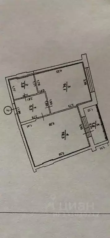 1-к кв. Нижегородская область, Кстово 6-й мкр, 35 (42.5 м) - Фото 2
