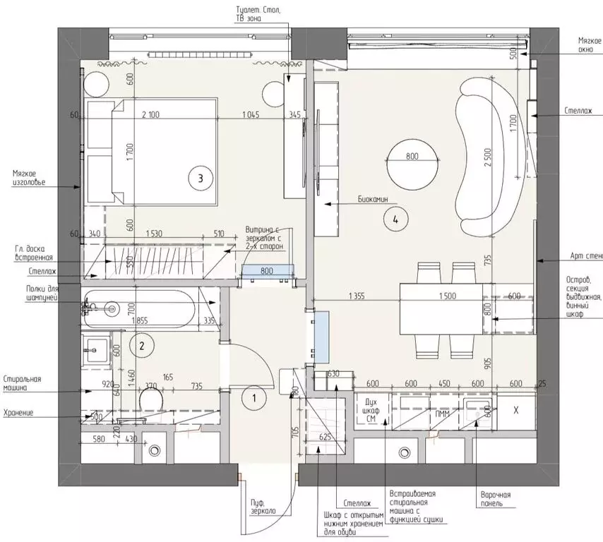 2-комнатная квартира: Москва, Новоданиловская набережная, 8к2 (43 м) - Фото 1