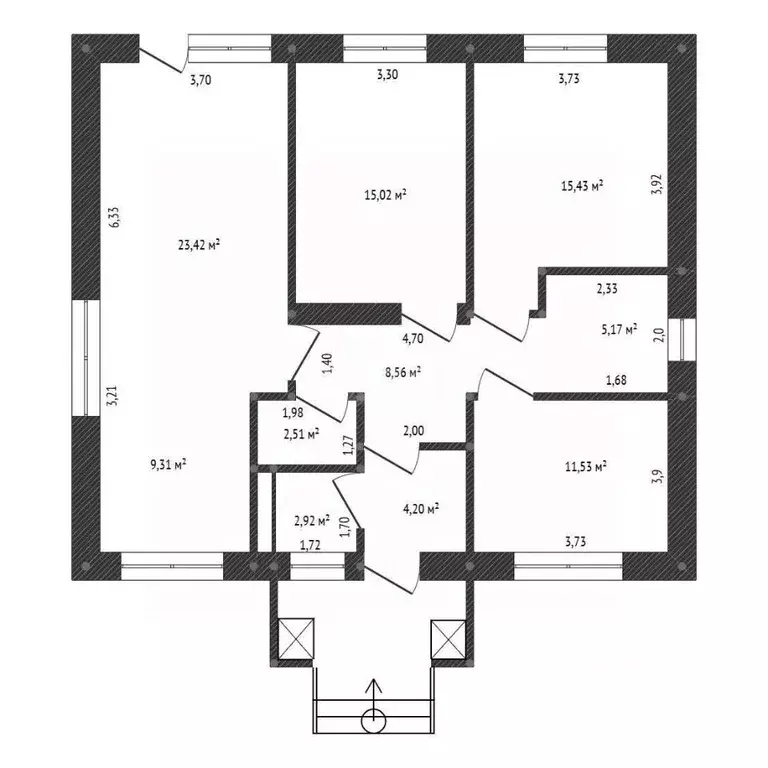 Дом в Башкортостан, Уфа городской округ, с. Нагаево ул. Чемпионов (100 ... - Фото 2