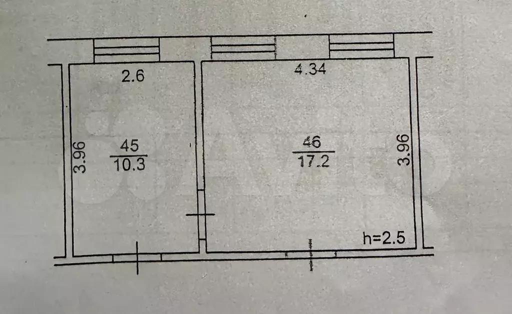 1-к. квартира, 27,5 м, 2/2 эт. - Фото 0