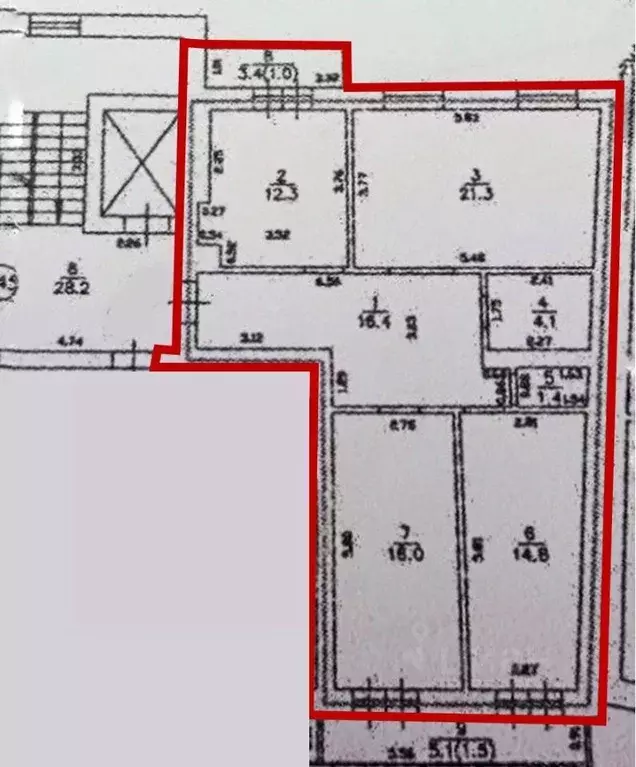 3-к кв. Калининградская область, Калининград Орудийная ул., 1А (86.3 ... - Фото 2