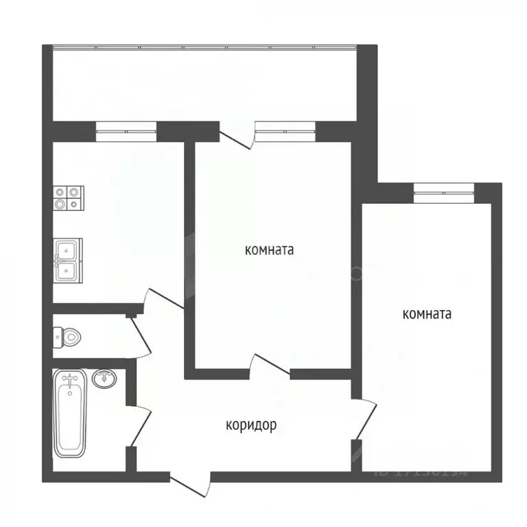 2-к кв. Тюменская область, Тюмень ул. Газовиков, 30 (47.6 м) - Фото 1
