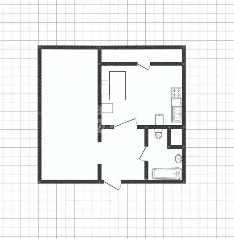 1-к кв. Липецкая область, Липецк ул. Лутова, 6 (40.0 м) - Фото 1