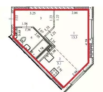 Квартира, студия, 27.8 м - Фото 0