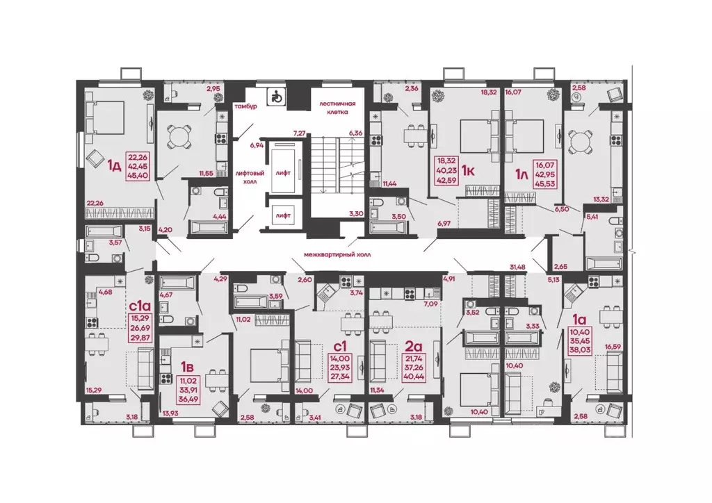 Студия Пензенская область, Пенза ул. Измайлова, 41Б (27.34 м) - Фото 2