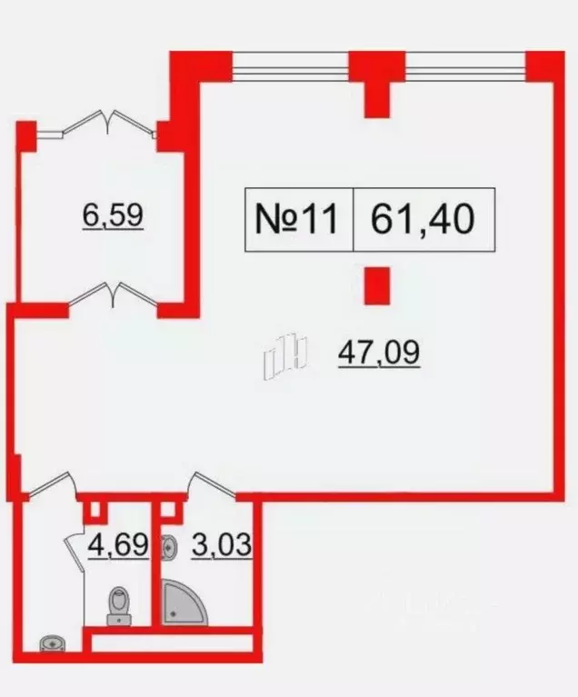 Помещение свободного назначения в Санкт-Петербург пос. Парголово, дор. ... - Фото 2