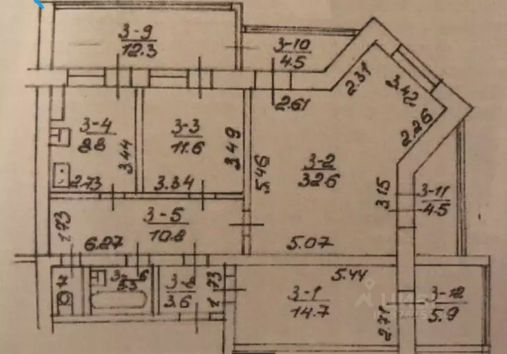 3-к кв. Крым, Ялта муниципальный округ, Ливадия пгт ул. Батурина, 8 ... - Фото 2