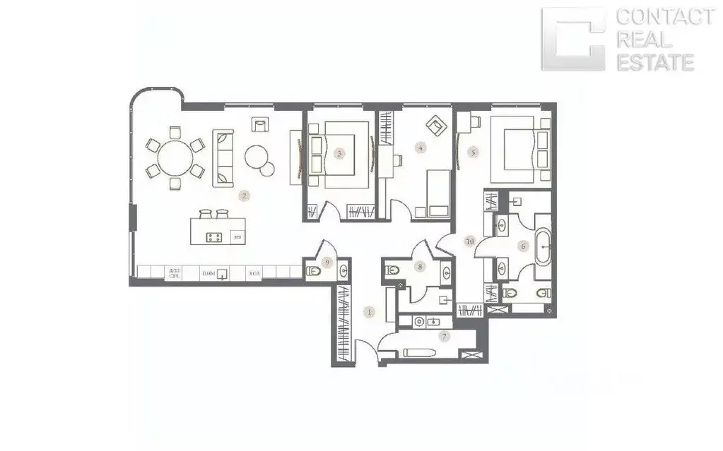 4-к кв. Москва Костянский пер., 13 (148.0 м) - Фото 2