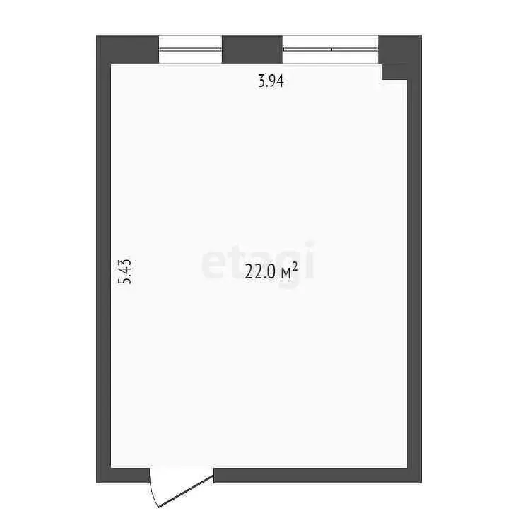 Квартира-студия: Сириус, улица Нагорный Тупик, 13В (22 м) - Фото 0