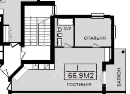 2-к кв. Крым, Ялта муниципальный округ, Ореанда пгт 60Гк7 (66.9 м) - Фото 2