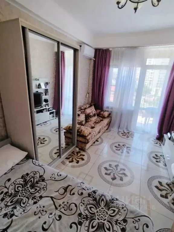 1-к кв. Краснодарский край, Сочи Донская мкр, пер. Чехова, 8 (34.0 м) - Фото 1