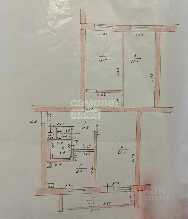 3-к кв. Чувашия, Мариинский Посад ул. Лескова, 3 (80.2 м) - Фото 2