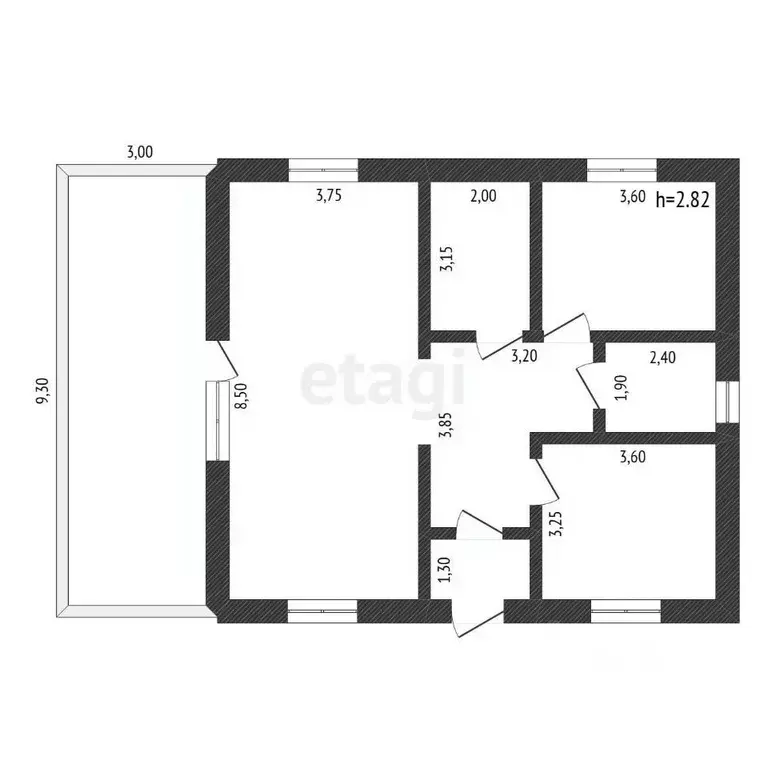 Дом в Амурская область, Благовещенский район, пос. Вадимово  (111 м) - Фото 1