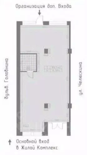 Торговая площадь в Санкт-Петербург ул. Челюскина, 8 (88 м) - Фото 1