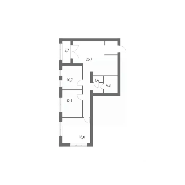 3-к кв. Санкт-Петербург ул. Академика Константинова, 1к1 (87.2 м) - Фото 0