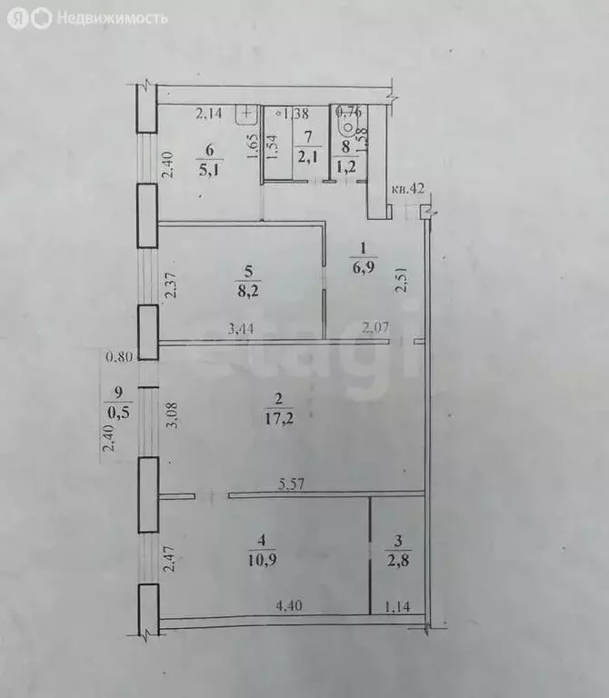 3-комнатная квартира: Нерчинск, Красноармейская улица, 78 (54.7 м) - Фото 1