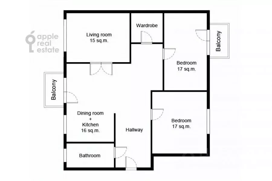 3-к кв. Москва 3-я Тверская-Ямская ул., 12С3 (90.0 м) - Фото 2