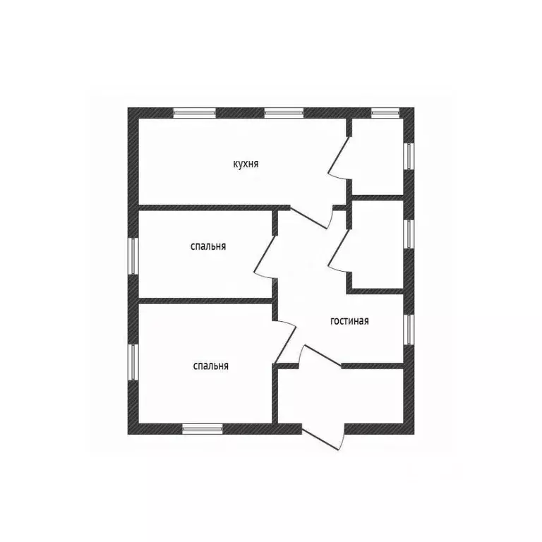 Дом в Брянская область, Жуковский муниципальный округ, с. Ржаница ул. ... - Фото 2