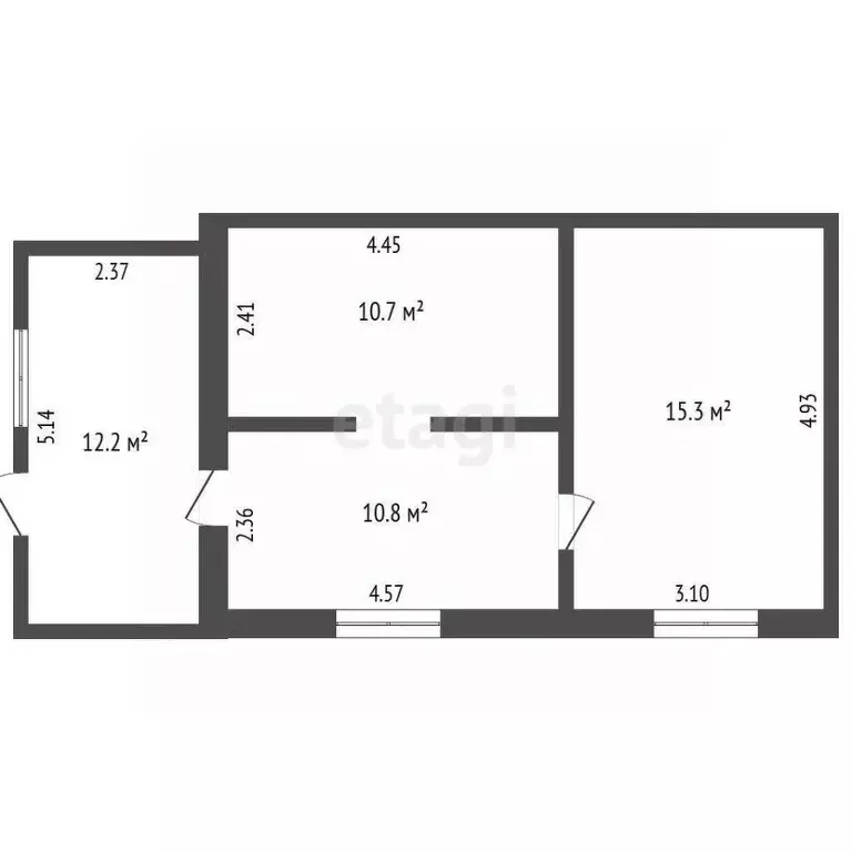 2-к кв. Саратовская область, Балашов ул. 1-я Железнодорожная, 14 (40.4 ... - Фото 2