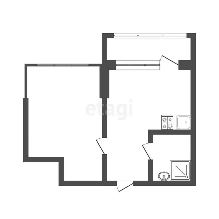 1-комнатная квартира: Вологда, улица Маршала Конева, 23 (22.9 м) - Фото 1