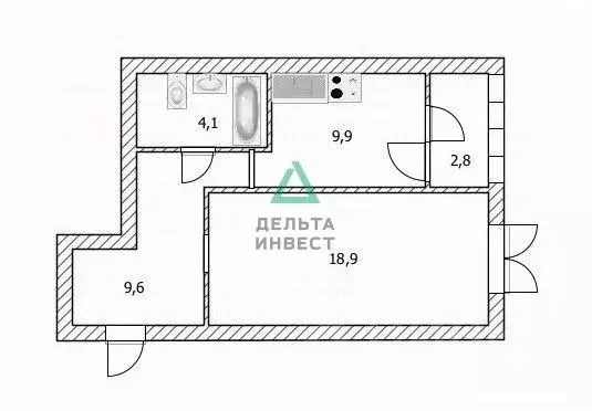 1-к кв. Башкортостан, Уфа ул. Гази Загитова, 11/2 (45.3 м) - Фото 2