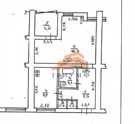 2-к кв. Крым, Феодосия муниципальный округ, Щебетовка пгт ул. ... - Фото 2