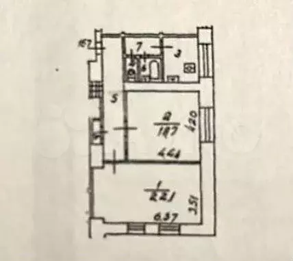 2-к. квартира, 61 м, 3/7 эт. - Фото 0