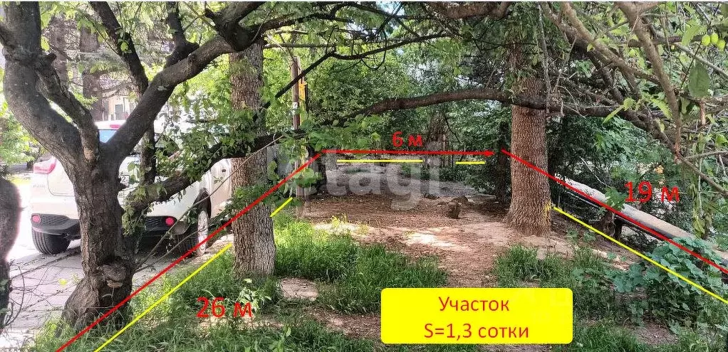 Участок в Крым, Ялта муниципальный округ, Массандра пгт ш. ... - Фото 1