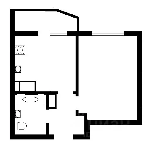 1-к кв. Санкт-Петербург Комендантский просп., 57к1 (32.8 м) - Фото 2